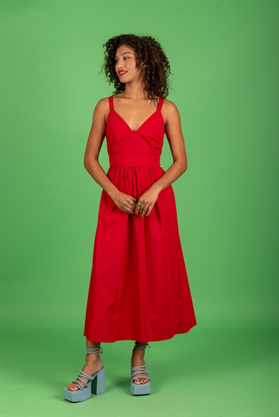 CHATON OLIVER DRESS RED
