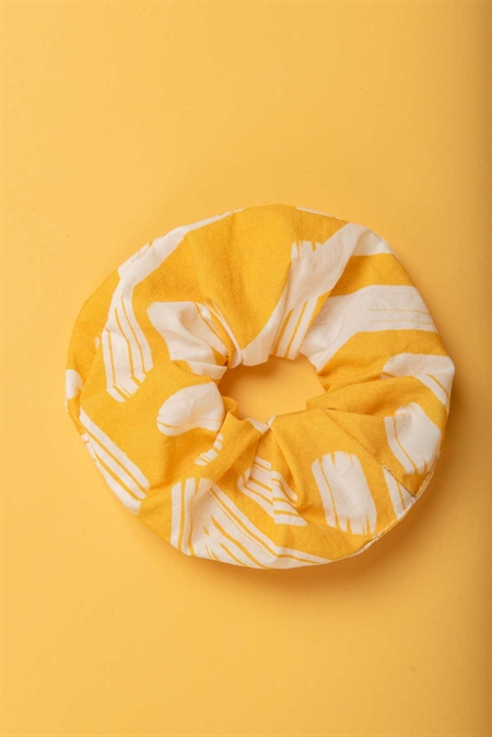 CHATON BEL-AIR SCRUNCHIE LINES YELLOW