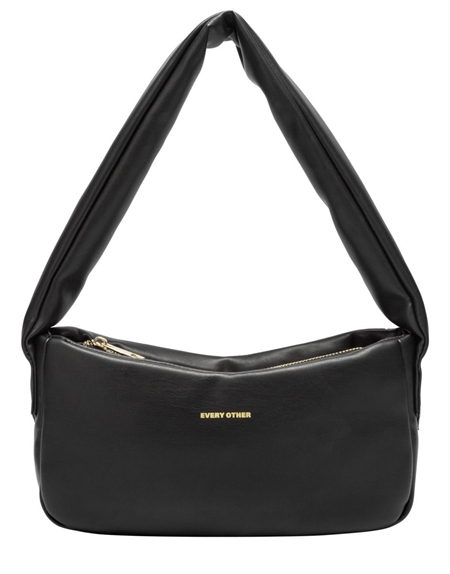 EVERY OTHER TOP ZIP PADDED SHOULDER BAG IN BLACK