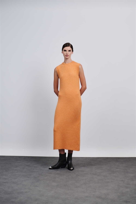 Combos Orange Dress Maxi W-0080