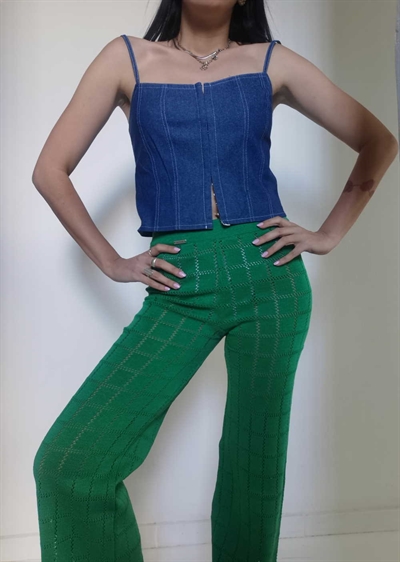 Combos Green Knit Pants S-0014