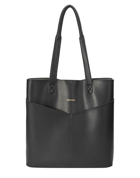 EVERY OTHER TWIN POCKET TALL TOTE BAG IN BLACK