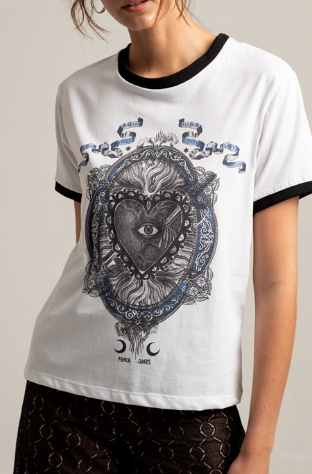 PEACE & CHAOS BRODERIE T-SHIRT