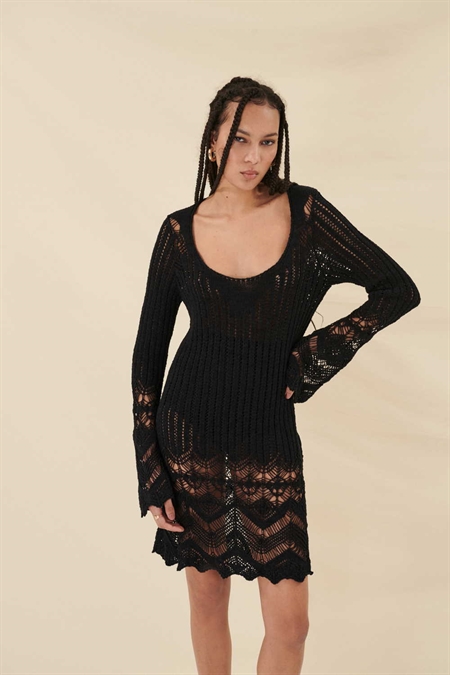COMBOS S-0095 Lace Dress Black