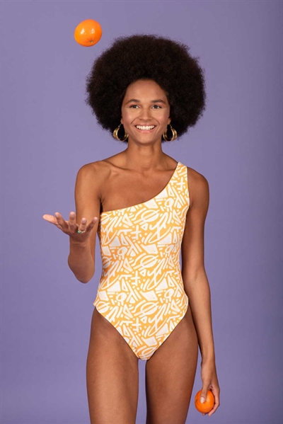 CHATON BELL-AIR SWIMSUIT LINES YELLOW