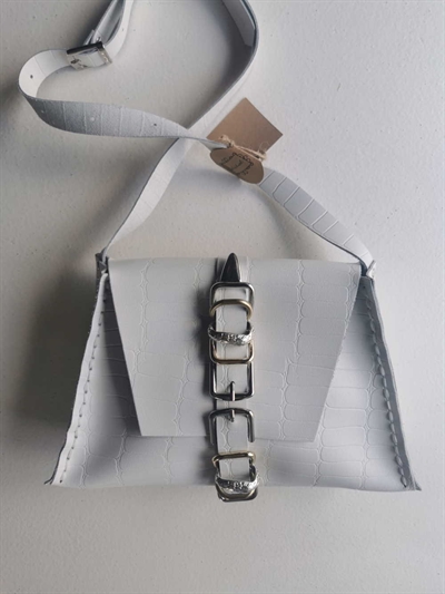 INDIVIDUAL ART LEATHER EVERGLOW SHOULDER BAG OFF-WHITE
