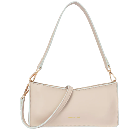 EVERY OTHER TOP ZIP BAGUETTE BAG IN TAUPE