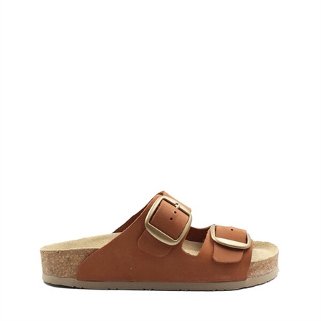 LEATHER SANDALS TERRACOTTA